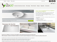Zoizo ® Plan de cuisine ou de salle de bain et receveur de douche sur mesure